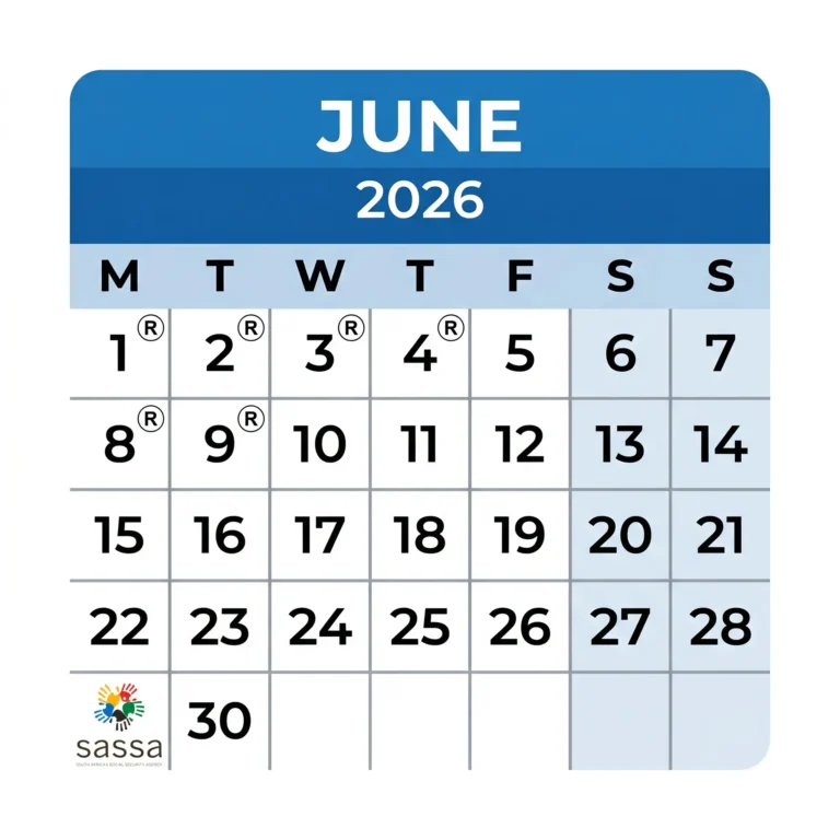 SASSA Payment Dates for June 2026